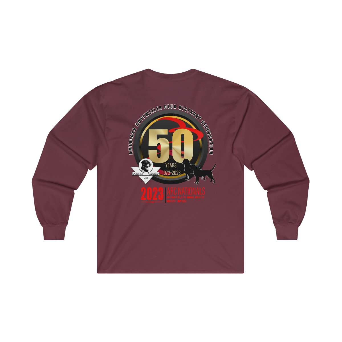 ARC Nationals 2023 | RED Lettering Ultra Cotton Long Sleeve Tee - Image 13